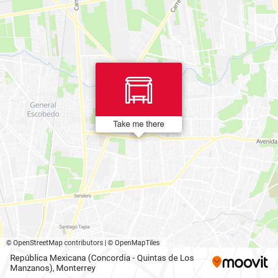República Mexicana (Concordia - Quintas de Los Manzanos) map