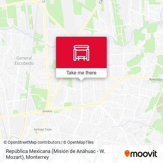 República Mexicana (Misión de Anáhuac - W. Mozart) map