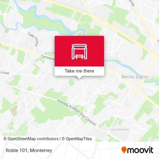 Roble 101 map