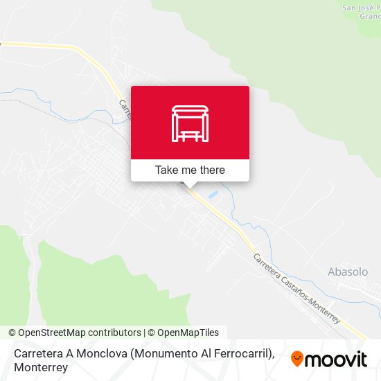 Carretera A Monclova (Monumento Al Ferrocarril) map