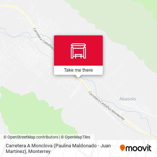 Carretera A Monclova (Paulina Maldonado - Juan Martínez) map