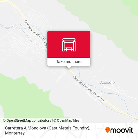 Mapa de Carretera A Monclova (Cast Metals Foundry)