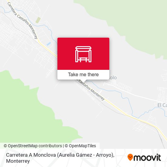 Mapa de Carretera A Monclova (Aurelia Gámez - Arroyo)