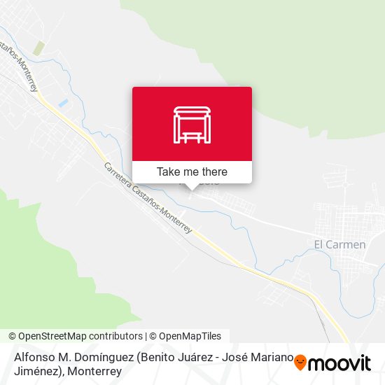Alfonso M. Domínguez (Benito Juárez - José Mariano Jiménez) map