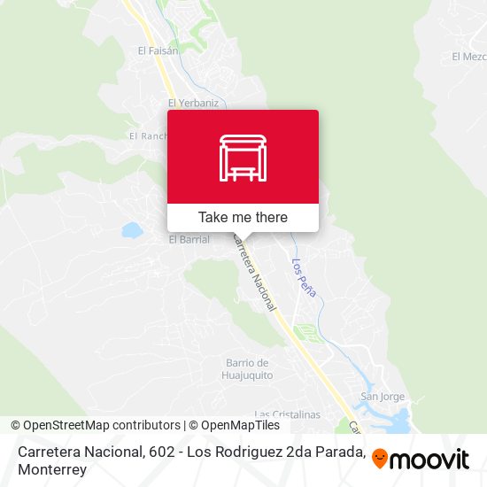 Mapa de Carretera Nacional, 602 - Los Rodriguez 2da Parada