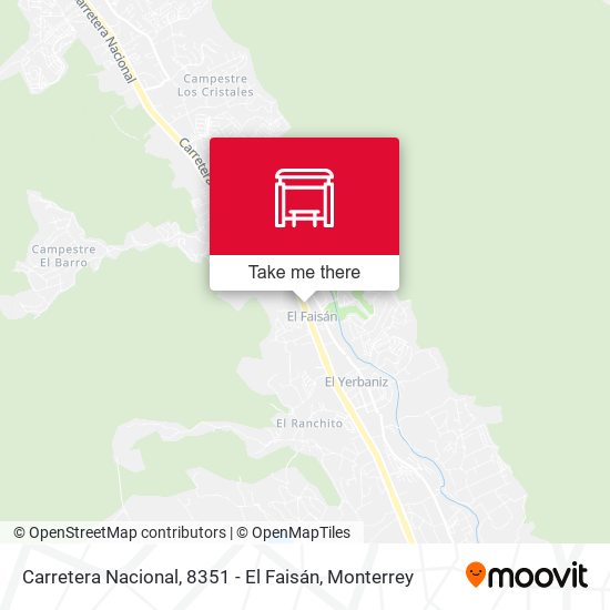 Mapa de Carretera Nacional, 8351 - El Faisán
