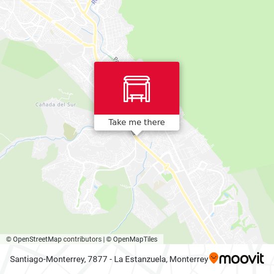Santiago-Monterrey, 7877 - La Estanzuela map