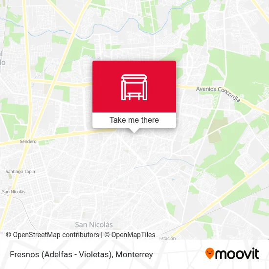 Fresnos (Adelfas - Violetas) map