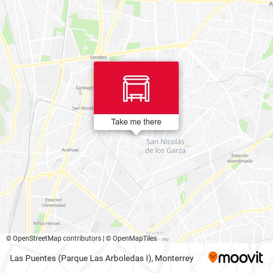 Mapa de Las Puentes (Parque Las Arboledas I)