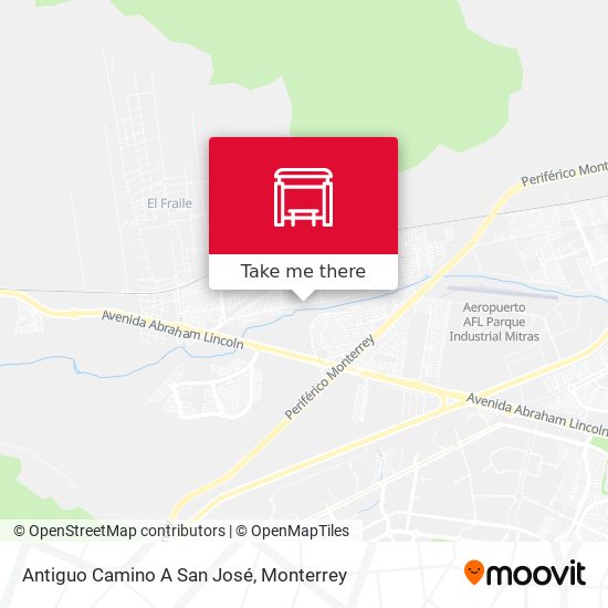 Antiguo Camino A San José map