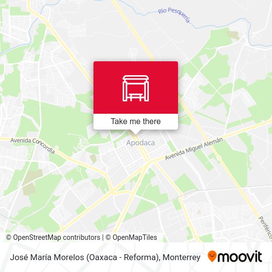José María Morelos (Oaxaca - Reforma) map