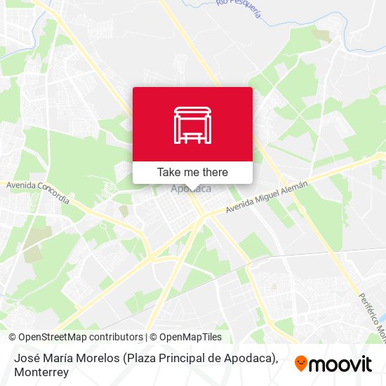 Mapa de José María Morelos (Plaza Principal de Apodaca)