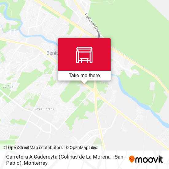 Carretera A Cadereyta (Colinas de La Morena - San Pablo) map