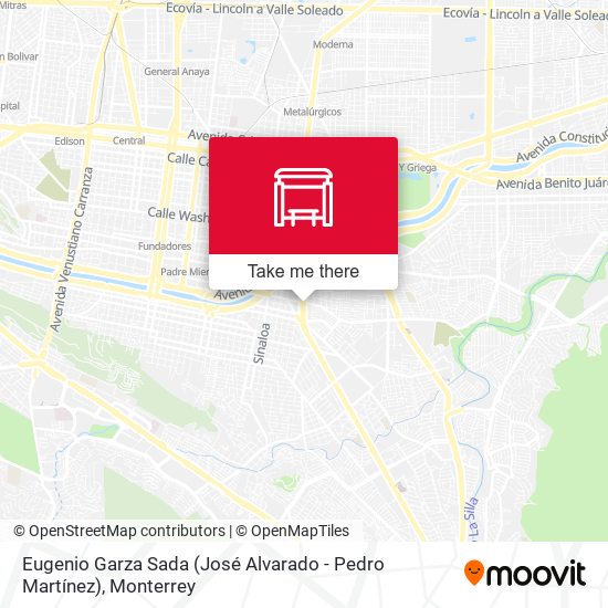 Eugenio Garza Sada (José Alvarado - Pedro Martínez) map