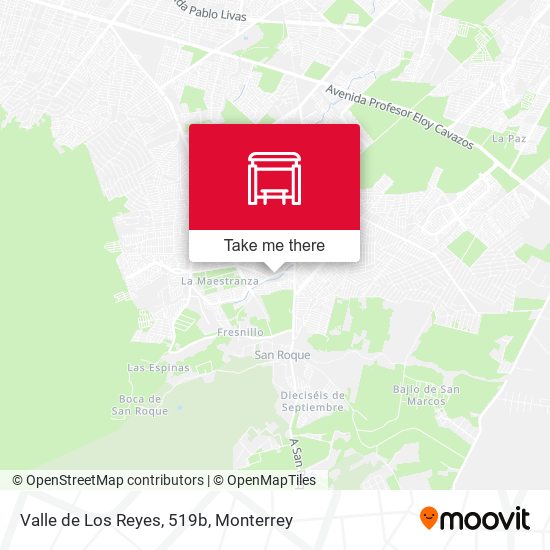 Mapa de Valle de Los Reyes, 519b