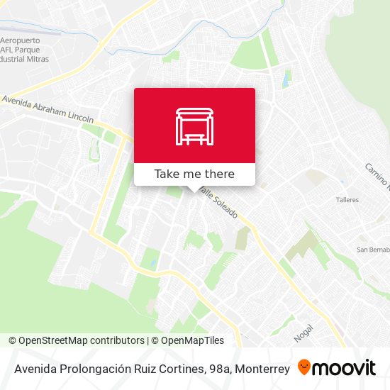 Mapa de Avenida Prolongación Ruiz Cortines, 98a