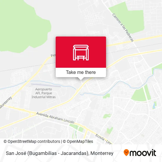 Mapa de San José (Bugambilias - Jacarandas)