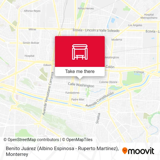 Mapa de Benito Juárez (Albino Espinosa - Ruperto Martínez)