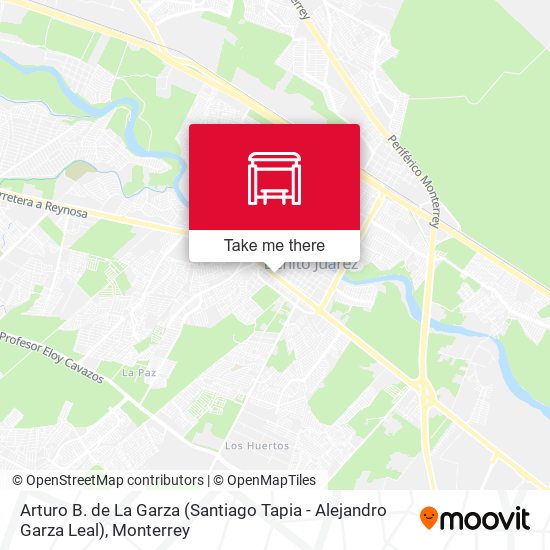 Arturo B. de La Garza (Santiago Tapia - Alejandro Garza Leal) map