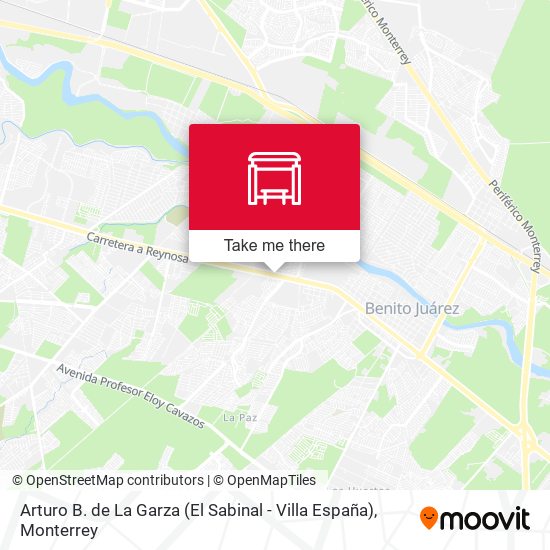 Arturo B. de La Garza (El Sabinal - Villa España) map