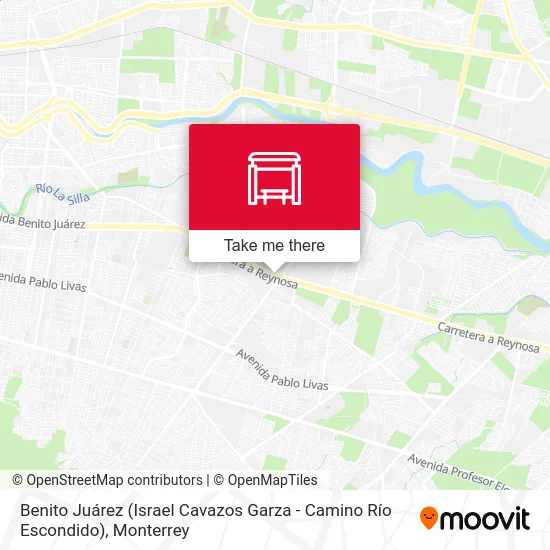 Mapa de Benito Juárez (Israel Cavazos Garza - Camino Río Escondido)