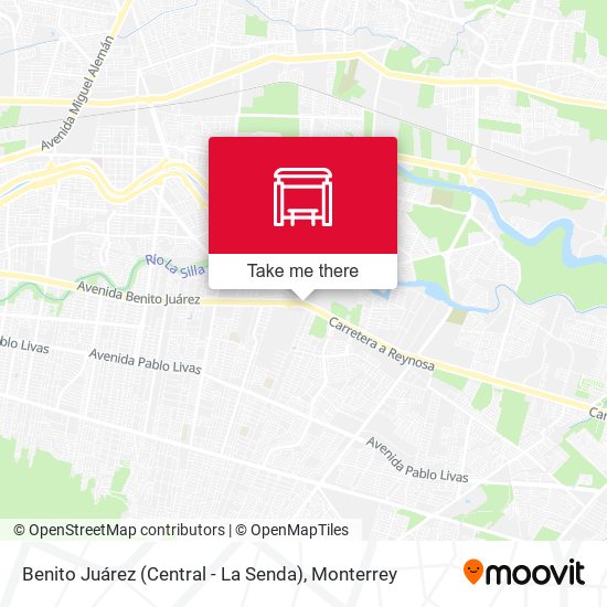 Benito Juárez (Central - La Senda) map