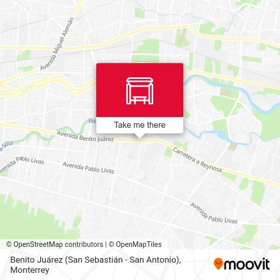 Benito Juárez (San Sebastián - San Antonio) map