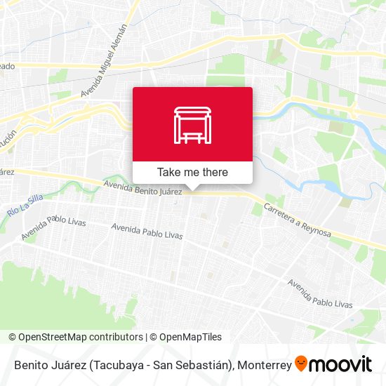 Benito Juárez (Tacubaya - San Sebastián) map