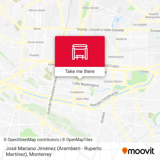 Mapa de José Mariano Jiménez (Aramberri - Ruperto Martínez)