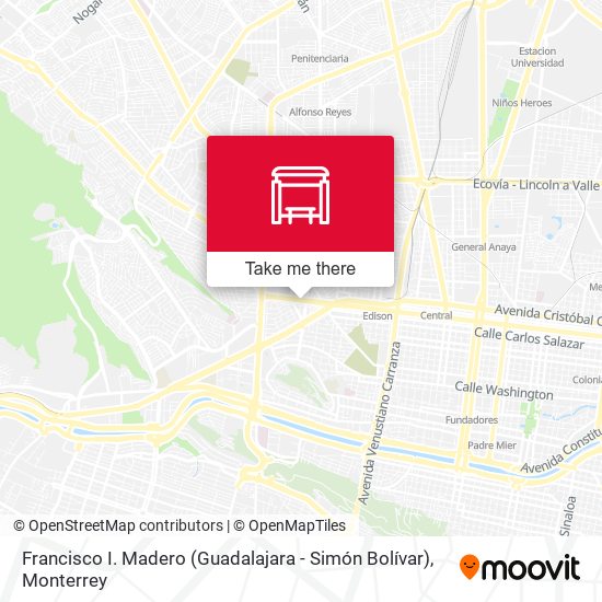 Mapa de Francisco I. Madero (Guadalajara - Simón Bolívar)