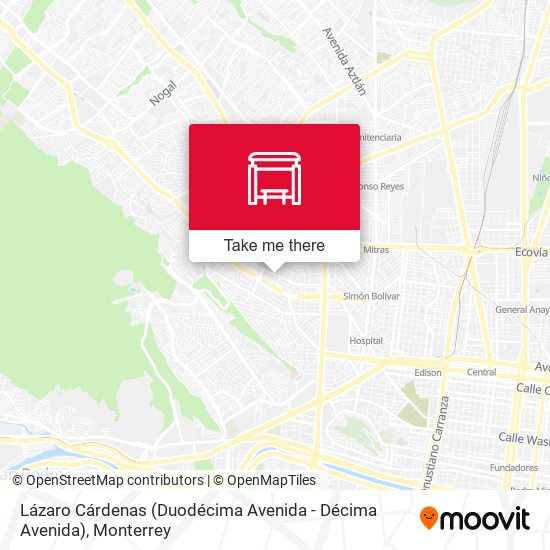 Lázaro Cárdenas (Duodécima Avenida - Décima Avenida) map