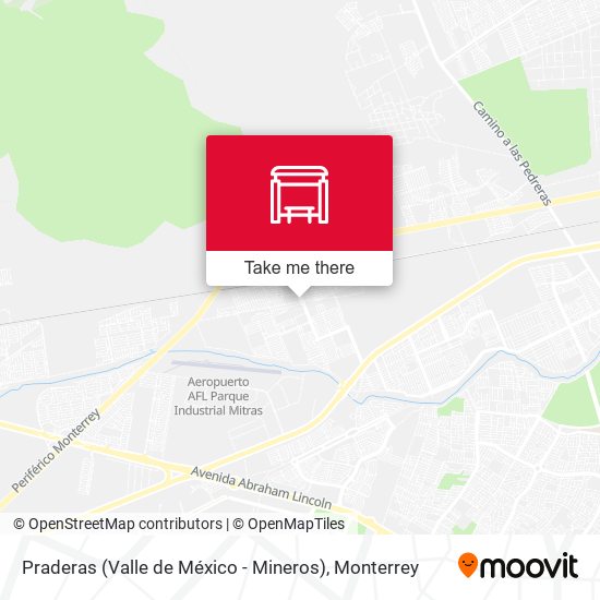 Mapa de Praderas (Valle de México - Mineros)