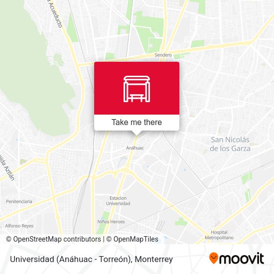 Universidad (Anáhuac - Torreón) map