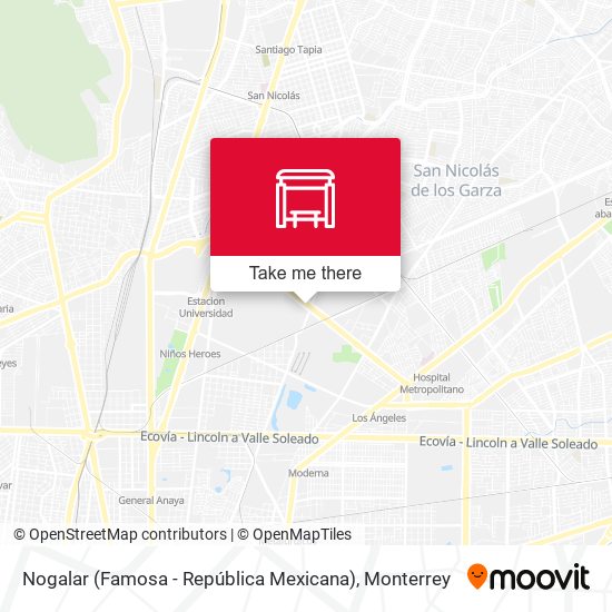 Nogalar (Famosa - República Mexicana) map