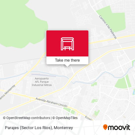 Parajes (Sector Los Ríos) map