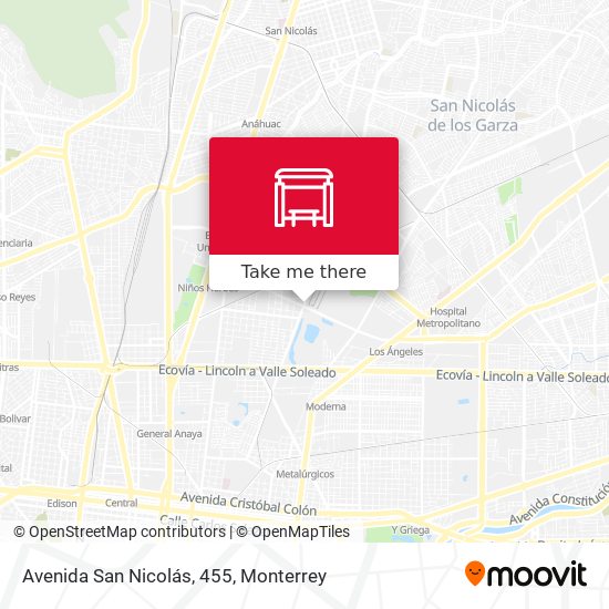 Mapa de Avenida San Nicolás, 455