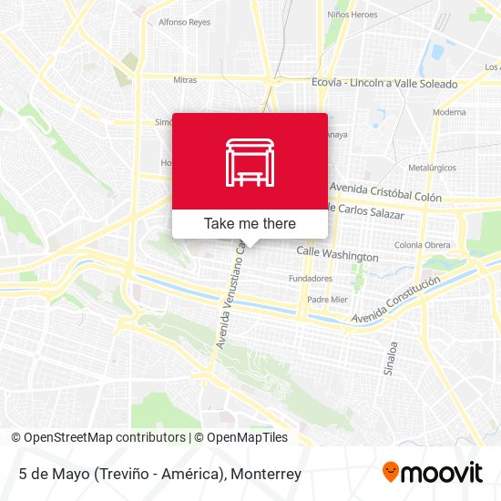 Mapa de 5 de Mayo (Treviño - América)