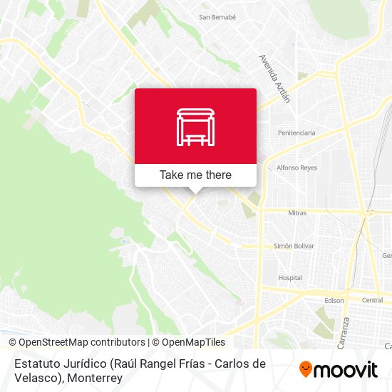 Estatuto Jurídico (Raúl Rangel Frías - Carlos de Velasco) map