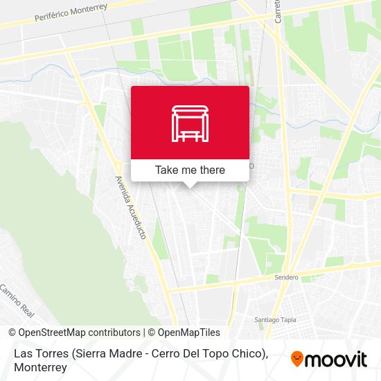 Las Torres (Sierra Madre - Cerro Del Topo Chico) map