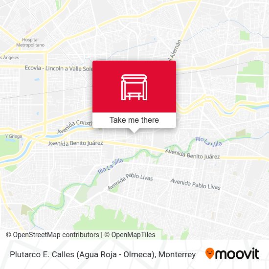 Plutarco E. Calles (Agua Roja - Olmeca) map