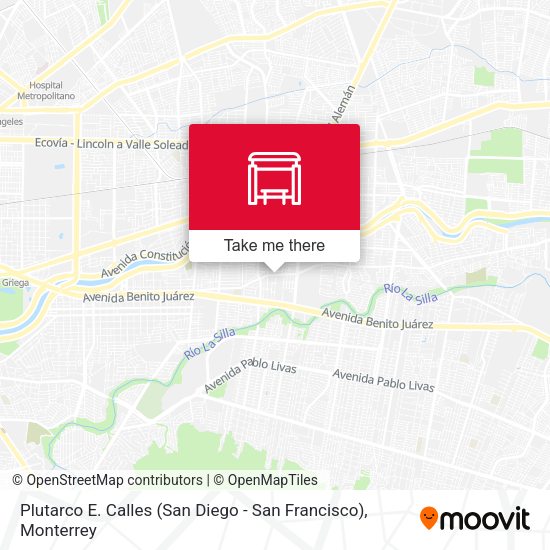 Plutarco E. Calles (San Diego - San Francisco) map