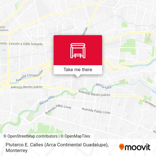 Mapa de Plutarco E. Calles (Arca Continental Guadalupe)