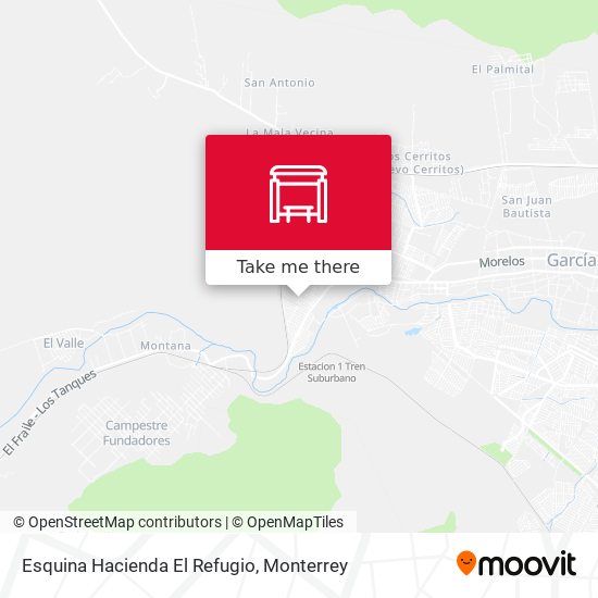 Esquina Hacienda El Refugio map