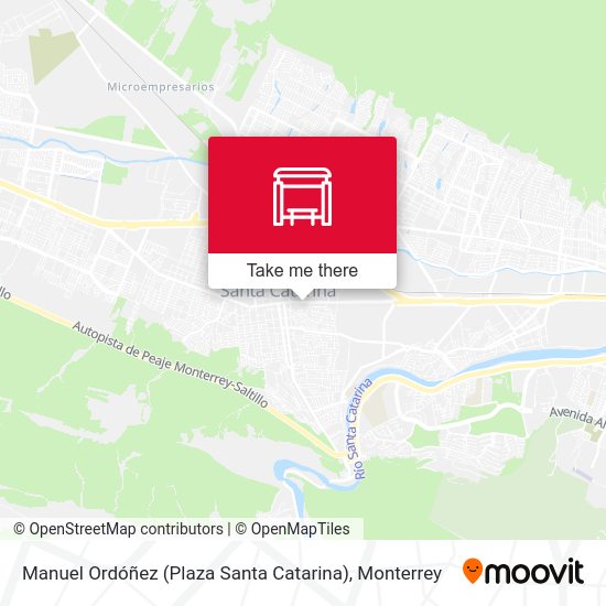 Mapa de Manuel Ordóñez (Plaza Santa Catarina)