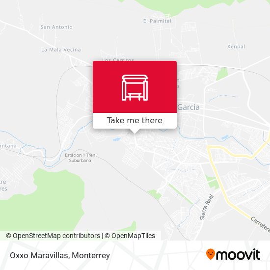 Mapa de Oxxo Maravillas