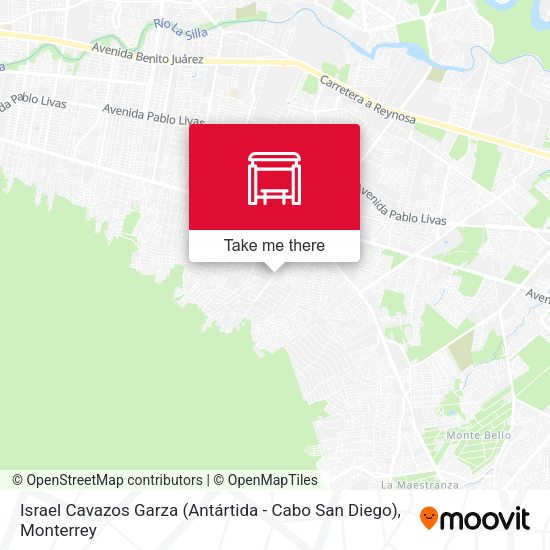 Mapa de Israel Cavazos Garza (Antártida - Cabo San Diego)