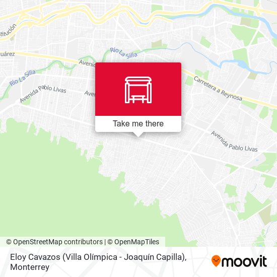 Eloy Cavazos (Villa Olímpica - Joaquín Capilla) map