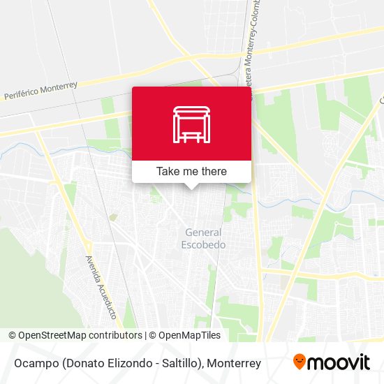 Ocampo (Donato Elizondo - Saltillo) map