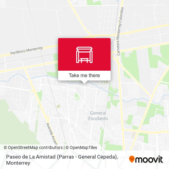 Paseo de La Amistad (Parras - General Cepeda) map