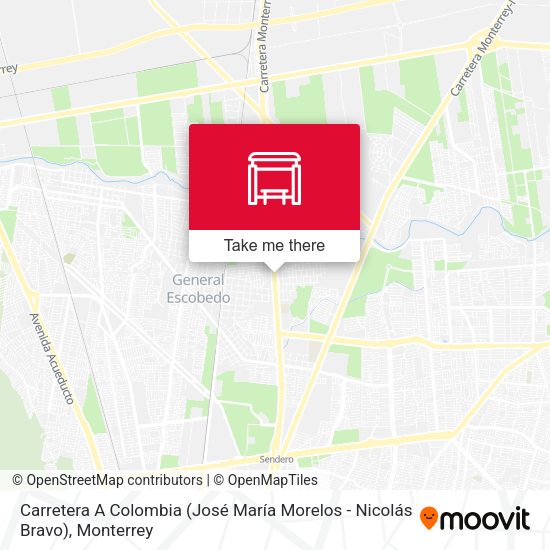 Carretera A Colombia (José María Morelos - Nicolás Bravo) map